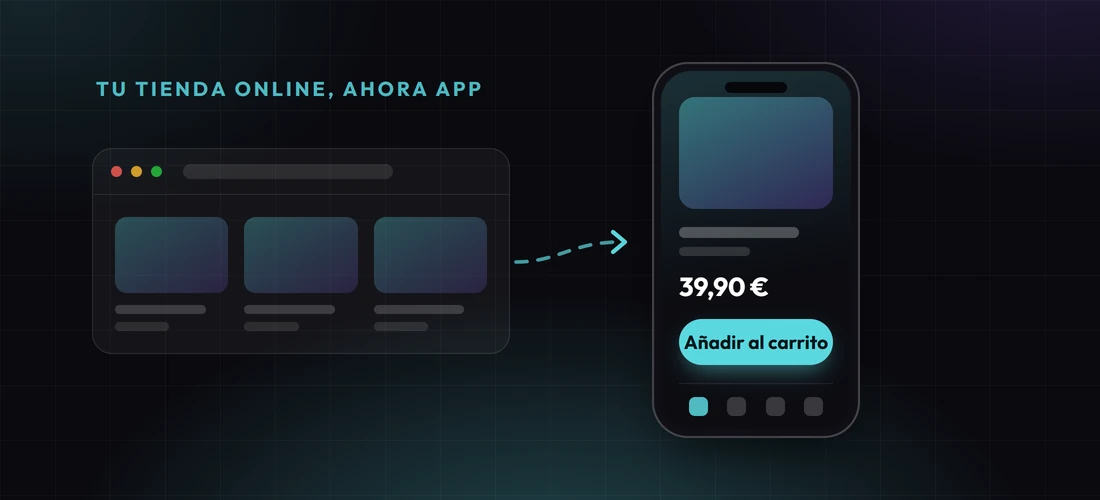 Una tienda online convertida en app para el móvil