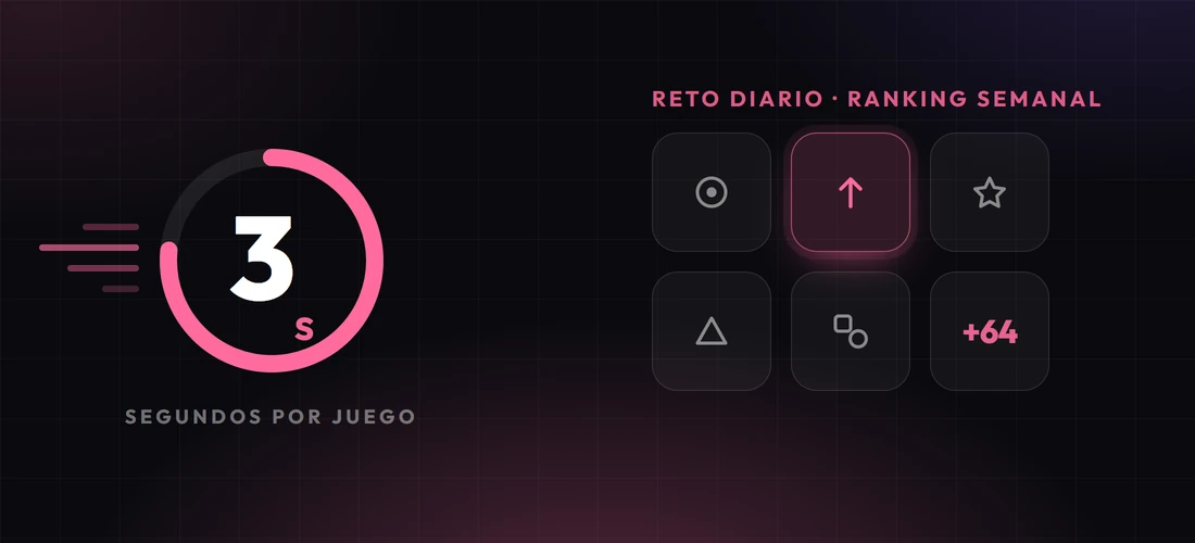 Cuenta atrás de tres segundos junto a una cuadrícula de microjuegos